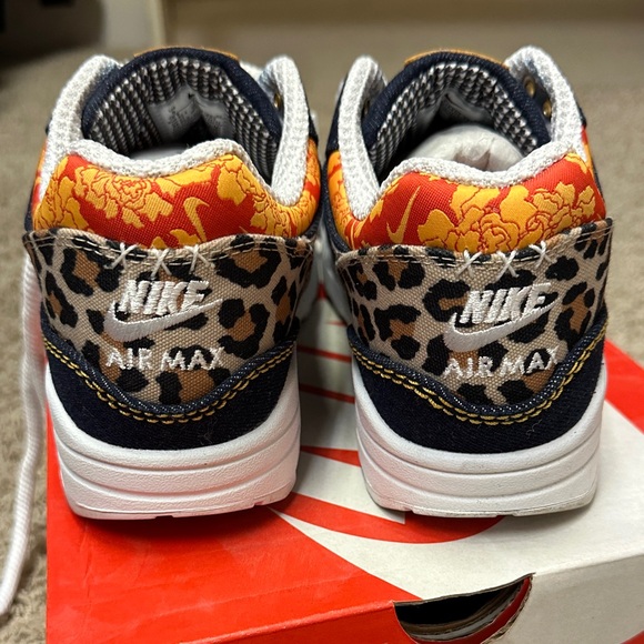 Nike Air Max 1 Premium ‘Denim Leopard’ Sneakers LIKE NEW! - Picture 3 of 13